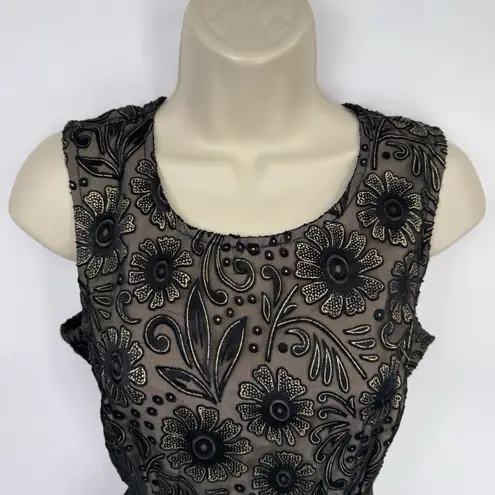 Yumi Dress Womens 2/4 Black Gold Pink Floral Coquette Balletcore Whimsigoth Size undefined