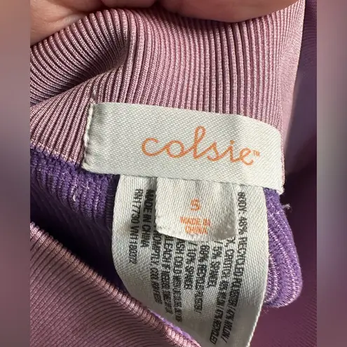 Colsie Ribbed Biker Shorts in Pink/Purple Color Pink