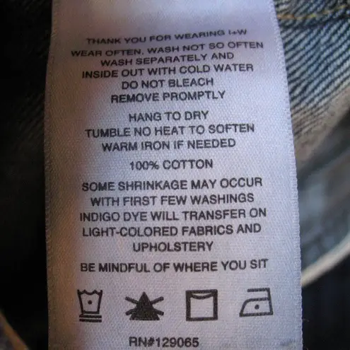 Imogene and Willie Slim Straight Mid Rise Cropped Jeans