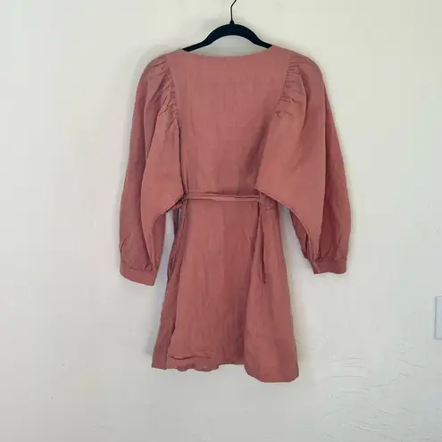 Free People NWOT  Carino Linen wrap dress size XS