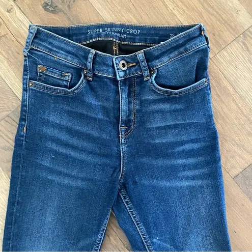 Jack Wills  Ferham Super Skinny Crop Blue Denim Size 28