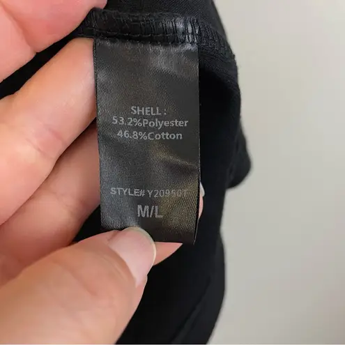 Tuckernuck Pomander Place Black Easy Polo Swing Sweatshirt Size M/L