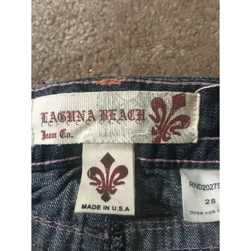 Laguna Beach Jean Santa Monica Beach Mini Skirt Women's Size 28 Blue