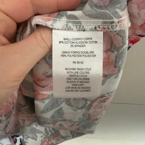 London Times Women’s 8 White Rose Floral Patterned Dress Office Core Career