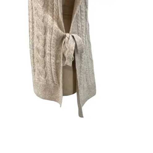 Soft Surroundings Aviemore Sweater Knit Poncho in Heather Oatmeal Size L/XL