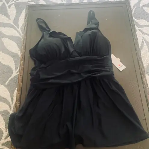 One Piece PERONA Women Plus Size Swimwear Swimdress Tummy Control Swimsuit