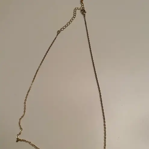 The Bar Gold and rhinestone necklace