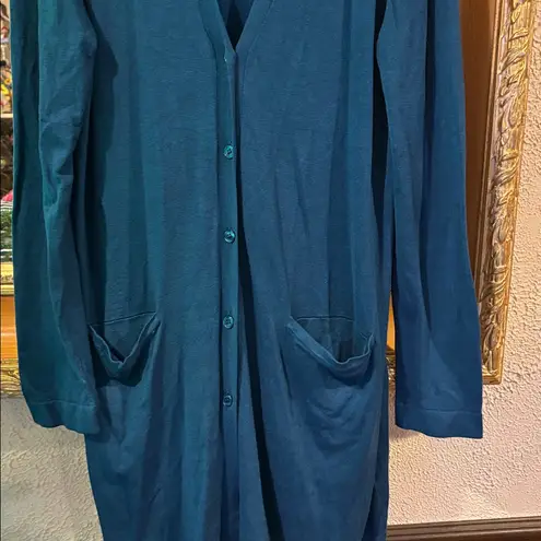 NorthStyle Turquoise Blue Long Cardigan