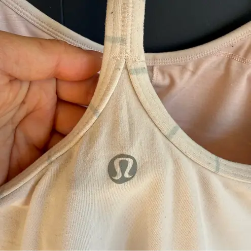 Lululemon Power Y Tank *Luon Light, Pretty Pink, Size 2, GUC
