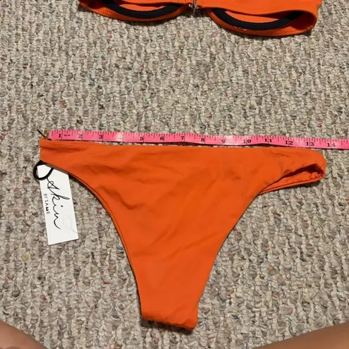 NWT Skin by SAME Swim Bikini Set Orange