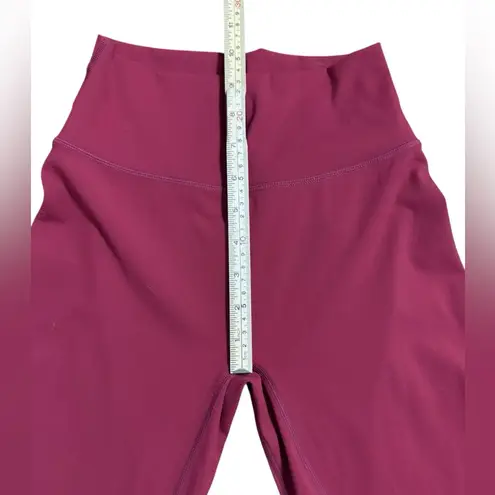 Bright Maroon Buttery Soft & Stretchy Activewear Womens Leggings Sz S Pink