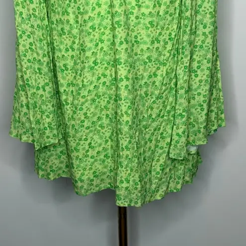Charlie Holiday Womens Nixon Green Retro Floral Size 6 Mini Dress