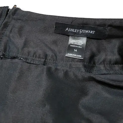 Ashley Stewart Skirt Size 14 W34"in Waist A-Line Skirt Pleated Skirt Satin Skirt