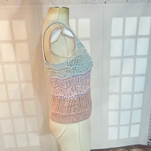 Heartloom ombré colorful knit sleeveless top size xs