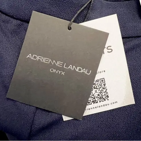 2 PC Adrienne Landau Onyx Women's Crop Blazer AND Onyx Pencil Slacks NWT Blue
