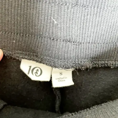 Tentree Women's Fleece Wide Leg Sweatpants Organic Cotton Black Size S