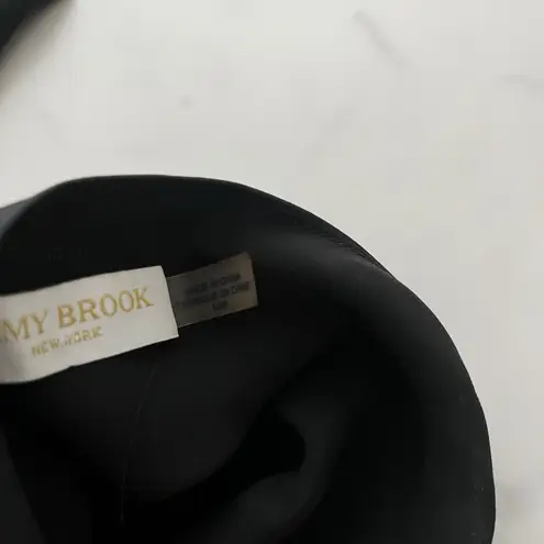 Ramy Brook Victoria Satin jumpsuit black Sz Medium Feminine Chic Cocktail Party