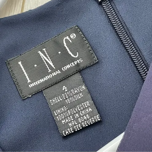 Whimsigoth Silk Dress vintage floral velvet midi womens Blue (size 4) dark fairy