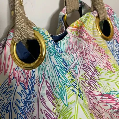 Peter Millar Large beach bag with palm tree designs by 