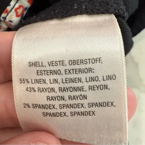 Elevenses Anthropologie Linen Blend High Waisted Paper Bag Pants Women’s Medium