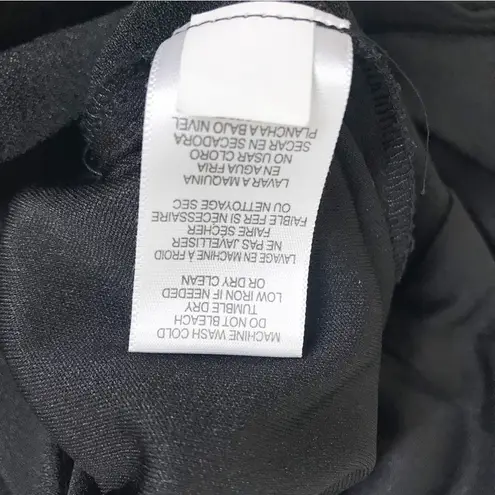 Julia Jordan Black Sleeveless Wide Leg Scoop Neck Jumpsuit Bow Shoulder Size 6 - Image 13