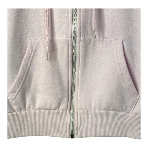 Barbie Full Zip Hoodie Sweatshirt Pink Logo Graphic Women Size XS Extra Small