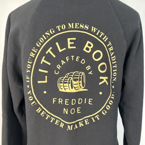Little Book Bourbon Crafted by Freddie Noe Black Graphic Sweatshirt WomenMedium Size M