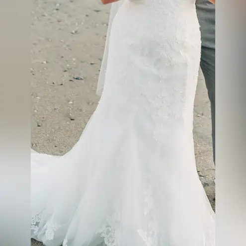 Mori Lee ivory strapless wedding dress