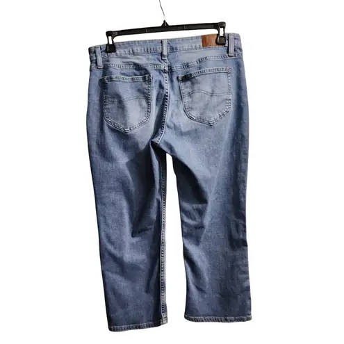 Anny Lee Lee Regular Fit Capri Jeans Mid Rise Denim Cropped Pants Womens Size 14