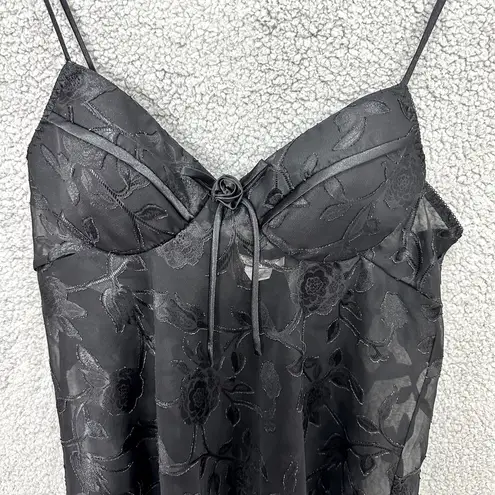 Seductive Wear Cinema Etoile Black Lace Babydoll Mini Slip Dress Womens Medium