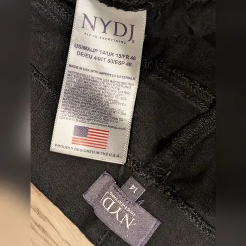 NYDJ Pants Womens Plus 14 1X Black Skinny Jeans Pull On Jeggings Lift Tuck Tummy