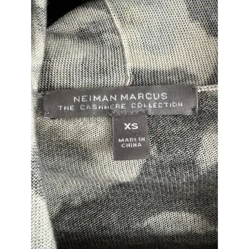 Neiman Marcus Cashmere Collection Floral Open Front Cardigan Sweater Women’s XS