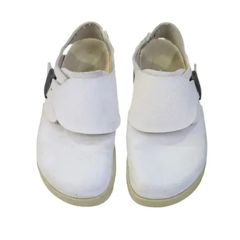 Betula Birkenstock Monk Strap Clogs Size 37 L6 S3551 White