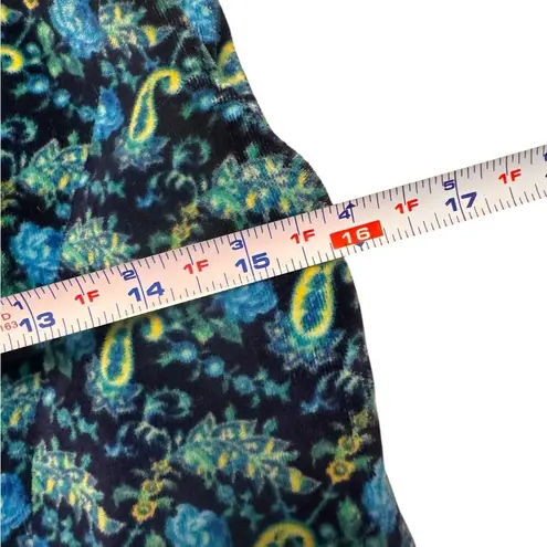 Versace Jeans Couture VINTAGE Cropped Vest โ Blue Yellow Paisley Baroque XS*