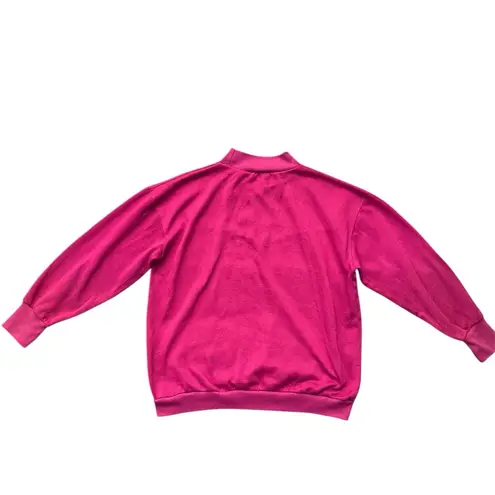 VTG Two Piece Sweatsuit From Two Twenty Maroon Embroidered Pansies Size Women’s Red Size L