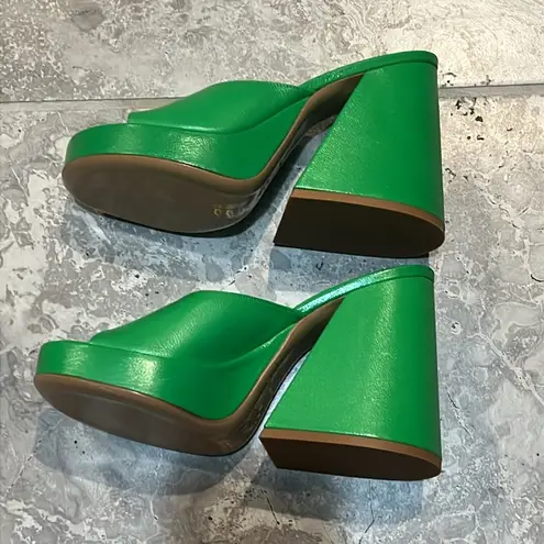 Simon Miller F229 Slice High Heel Sandals in Green, Size 36 NEW w/DustBag $575 Green