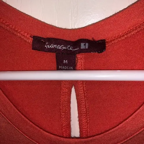 Boutique Ombré Fringe Tank Orange Magenta Sunset Fade