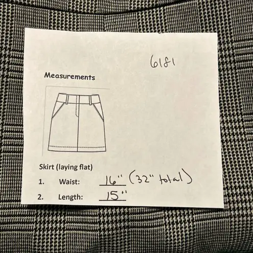 ZARA  Trafaluc Collection Plaid Lace Trim Mini Skirt Women Size L