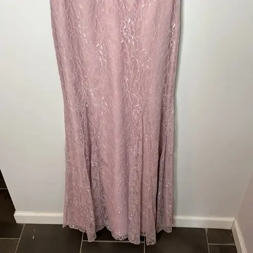 Jenny Yoo Lace Ruffle Maxi Bridesmaid Dress