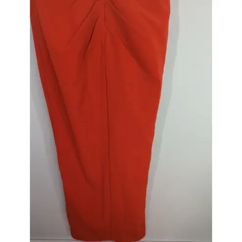 JS Collections Red Ruched Back V Neck Party Dress Women 2 NWT Valentine Holiday