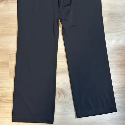 Chicos Easywear 1 Black Wide Leg Pants Comfortable Career Casual Everyday Medium