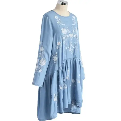 Goodnight Macaroon Flowers Embroidered