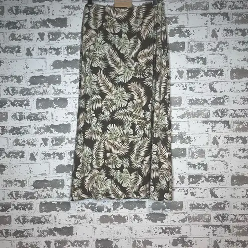 J•Jill | women Hawaiian print maxi skirt Green