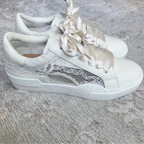 Dolce vita Harryson Ivory Ribbon Lace Up Shoes NEW WITH BOX Sneakers Size 8