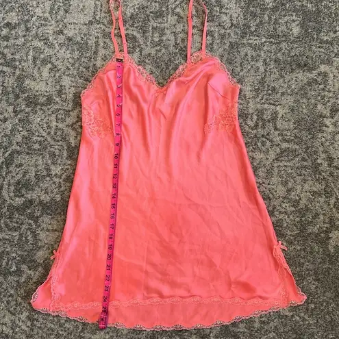 Victoria's Secret Victoria’s Secret Coral Satin and Lace Chemise