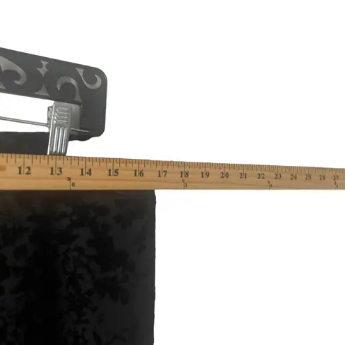 Valerie Stevens Size 12 Whimsygoth Grunge Velvet Floral Black Straight Pants