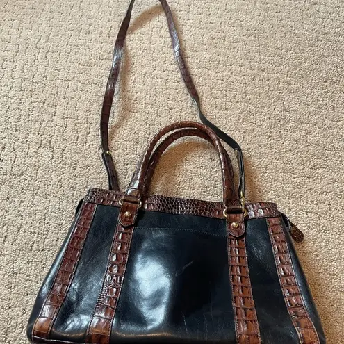 Brahmin  Black & Brown Leather Handbag