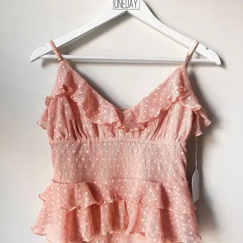 New Song Of Style Lucia Midi Dress Size M Pink Size M