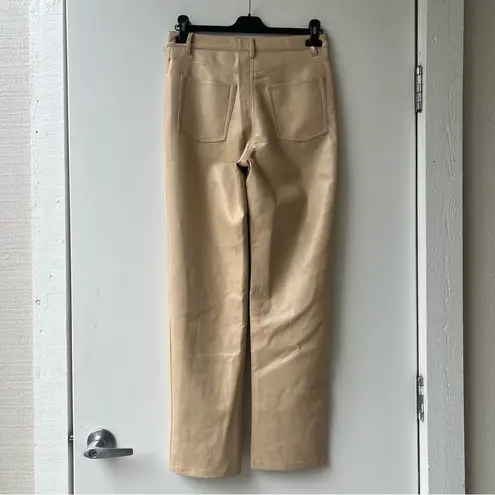 Wilfred Aritzia Melina Vegan Leather Straight Leg Pants