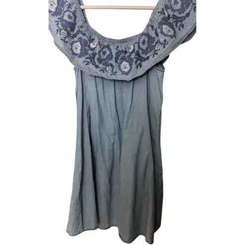 Arizona Jeans Arizona Jean Company Cold Shoulder Embroidery Design Glowy Dress Sz M